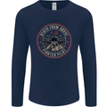 Death From Above F-16 Fighter Pilot RAF Mens Long Sleeve T-Shirt Navy Blue