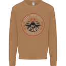 Death From Above F-16 Fighter Pilot RAF Mens Sweatshirt Jumper Caramel Latte