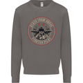 Death From Above F-16 Fighter Pilot RAF Mens Sweatshirt Jumper Charcoal