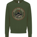 Death From Above F-16 Fighter Pilot RAF Mens Sweatshirt Jumper Forest Green