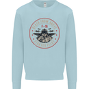 Death From Above F-16 Fighter Pilot RAF Mens Sweatshirt Jumper Light Blue