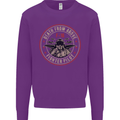 Death From Above F-16 Fighter Pilot RAF Mens Sweatshirt Jumper Purple