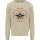 Death From Above F-16 Fighter Pilot RAF Mens Sweatshirt Jumper Sand