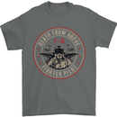 Death From Above F-16 Fighter Pilot RAF Mens T-Shirt Cotton Gildan Charcoal