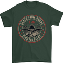 Death From Above F-16 Fighter Pilot RAF Mens T-Shirt Cotton Gildan Forest Green