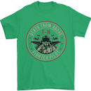 Death From Above F-16 Fighter Pilot RAF Mens T-Shirt Cotton Gildan Irish Green