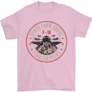 Death From Above F-16 Fighter Pilot RAF Mens T-Shirt Cotton Gildan Light Pink
