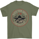 Death From Above F-16 Fighter Pilot RAF Mens T-Shirt Cotton Gildan Military Green