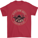 Death From Above F-16 Fighter Pilot RAF Mens T-Shirt Cotton Gildan Red
