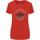 Death From Above F-16 Fighter Pilot RAF Womens Wider Cut T-Shirt Red