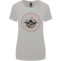 Death From Above F-16 Fighter Pilot RAF Womens Wider Cut T-Shirt Sports Grey