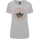 Death From Above F-16 Fighter Pilot RAF Womens Wider Cut T-Shirt Sports Grey