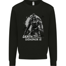 Death Not Eternal Martial Arts MMA Samurai Kids Sweatshirt Jumper Black