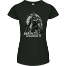 Death Not Eternal Martial Arts MMA Samurai Womens Petite Cut T-Shirt Black