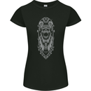 Death Order Pharo Skull Biker Motorcycle Womens Petite Cut T-Shirt Black