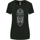 Death Order Pharo Skull Biker Motorcycle Womens Wider Cut T-Shirt Black