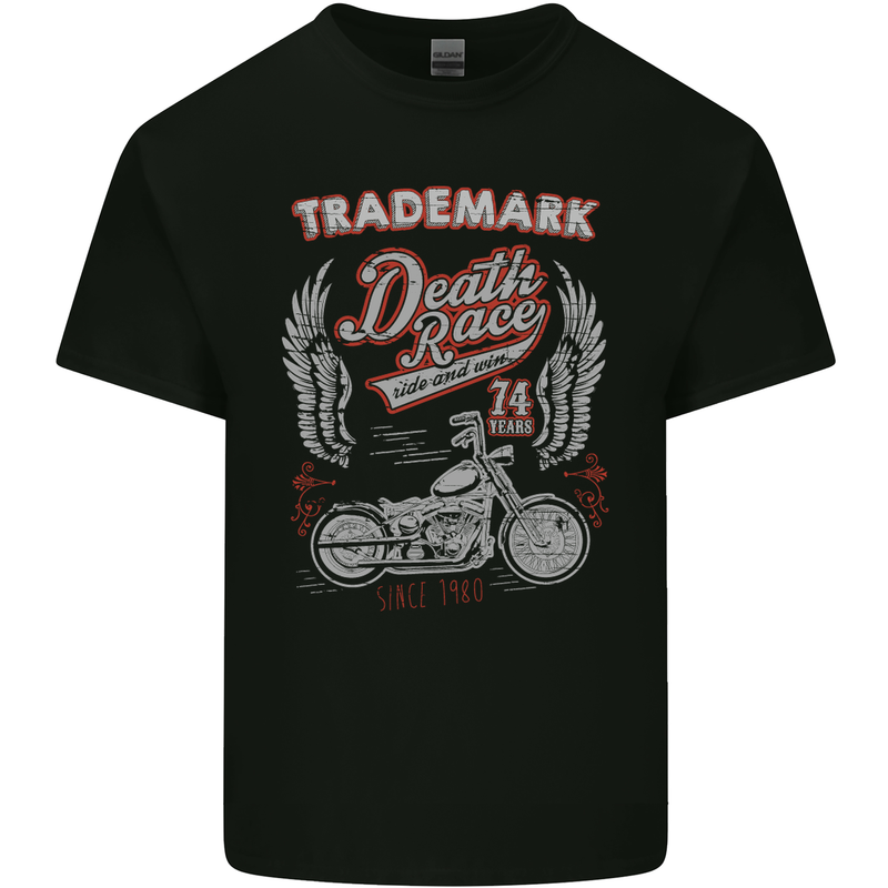 Death Race Motorcycle Motorbike Biker Mens Cotton T-Shirt Tee Top Black