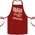 Death Races Flat Track Motorcycle Biker Cotton Apron 100% Organic Maroon