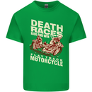 Death Races Flat Track Motorcycle Biker Mens Cotton T-Shirt Tee Top Irish Green