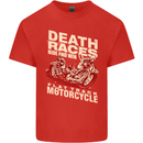 Death Races Flat Track Motorcycle Biker Mens Cotton T-Shirt Tee Top Red
