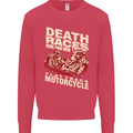 Death Races Flat Track Motorcycle Biker Mens Sweatshirt Jumper Heliconia