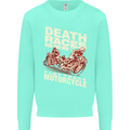 Death Races Flat Track Motorcycle Biker Mens Sweatshirt Jumper Peppermint