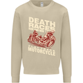 Death Races Flat Track Motorcycle Biker Mens Sweatshirt Jumper Sand
