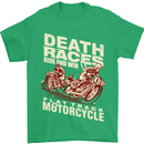 Death Races Flat Track Motorcycle Biker Mens T-Shirt Cotton Gildan Irish Green