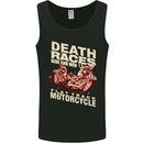 Death Races Flat Track Motorcycle Biker Mens Vest Tank Top Black