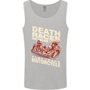 Death Races Flat Track Motorcycle Biker Mens Vest Tank Top Sports Grey