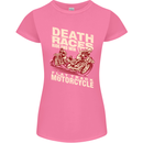 Death Races Flat Track Motorcycle Biker Womens Petite Cut T-Shirt Azalea