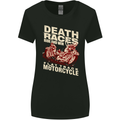 Death Races Flat Track Motorcycle Biker Womens Wider Cut T-Shirt Black