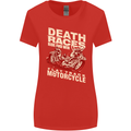 Death Races Flat Track Motorcycle Biker Womens Wider Cut T-Shirt Red