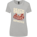 Death Races Flat Track Motorcycle Biker Womens Wider Cut T-Shirt Sports Grey