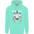 Death Wish Skulls Snakes Biker Gothic Demon Childrens Kids Hoodie Peppermint