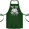 Death Wish Skulls Snakes Biker Gothic Demon Cotton Apron 100% Organic Forest Green