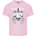 Death Wish Skulls Snakes Biker Gothic Demon Mens Cotton T-Shirt Tee Top Light Pink