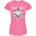 Death Wish Skulls Snakes Biker Gothic Demon Womens Petite Cut T-Shirt Azalea