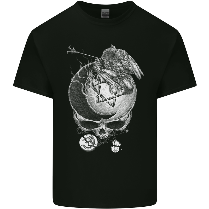 Death to Religion Skull Atheist Atheism FSM Mens Cotton T-Shirt Tee Top Black