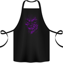 Demon Skull Devil Satan Grim Reaper Gothic Cotton Apron 100% Organic Black