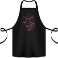 Demon Skull Devil Satan Grim Reaper Gothic Cotton Apron 100% Organic Black