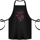 Demon Skull Devil Satan Grim Reaper Gothic Cotton Apron 100% Organic Black