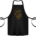 Demon Skull Devil Satan Grim Reaper Gothic Cotton Apron 100% Organic Black