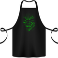 Demon Skull Devil Satan Grim Reaper Gothic Cotton Apron 100% Organic Black