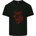 Demon Skull Devil Satan Grim Reaper Gothic Kids T-Shirt Childrens Black