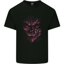 Demon Skull Devil Satan Grim Reaper Gothic Kids T-Shirt Childrens Black