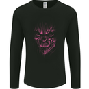 Demon Skull Devil Satan Grim Reaper Gothic Mens Long Sleeve T-Shirt Black