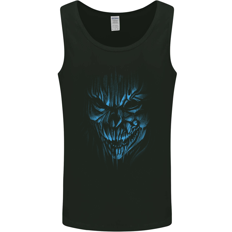Demon Skull Devil Satan Grim Reaper Gothic Mens Vest Tank Top Black