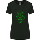 Demon Skull Devil Satan Grim Reaper Gothic Womens Wider Cut T-Shirt Black