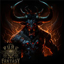 Demonic Bull From Hell Evil Demon Mens Light Cotton T-Shirt